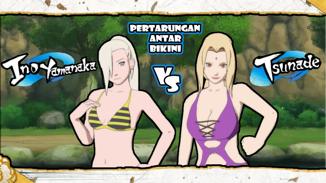 BIKINI FIGHT TSUNADE VS INO YAMANAKA NARUTO FREE BATTLE 1 YouTube