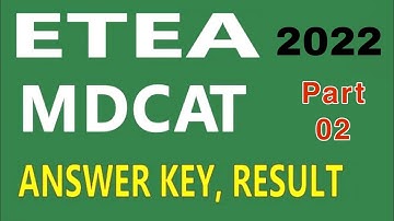 MDCAT ETEA Test Today Medical Entery Test Paper MCQS KPK 13 06 2022 Part 02 November 13, 2022