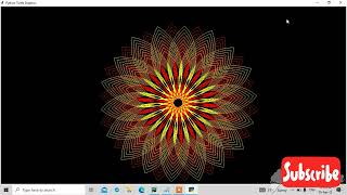 create sunflower with python turtle #python #youtube #turtle #viral