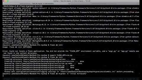 ecommerce online shop with python flask  SQLAlchemy Migrations Using Flask-Migrate part 35