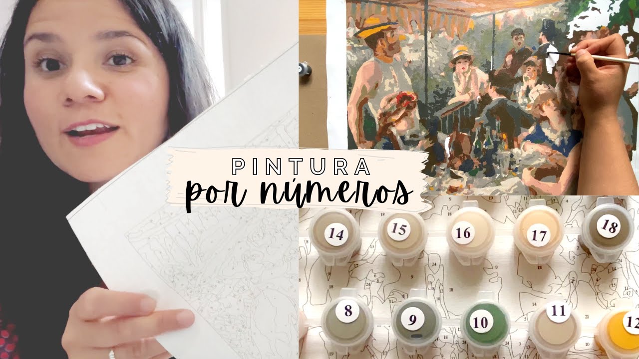 Intenté PINTAR POR NÚMEROS I  Painting by numbers art challenge