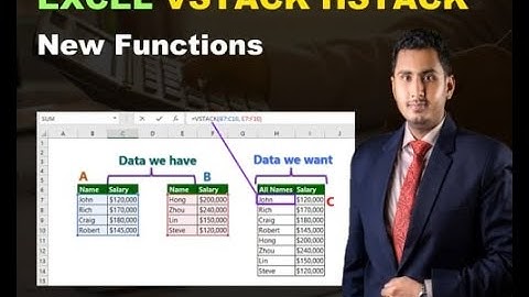 Excel VSTACK and HSTACK Functions - Analyst Skill