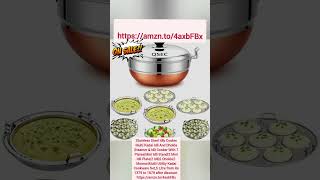 Idly Cooker| Multi Kadai|  Dhokla Steamer|Mini Idli Stand|2 Mini Idli Plate|2 Idli|2 Dhokla|5 Litre