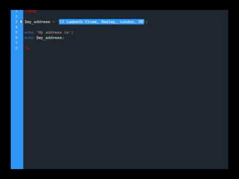 Basics of PHP - Variables