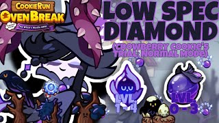 Crowberry Cookie's Trial Low Spec Diamond 🕊🖤 | Normal Mode | Cookie Run: OvenBreak♡