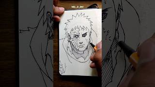 [ASMR] Drawing Obito😳💔- Naruto #satisfying #asmr #shorts