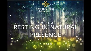 Daily Meditation - Resting In Natural Presence - Choden