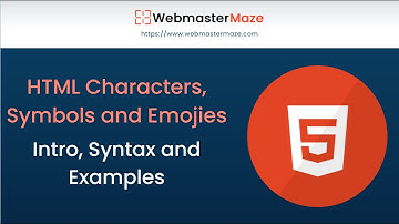 HTML Characters, Symbols and Emojies