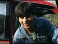 Shah rukh khan in his younger years driving his own mitsubishi pajero