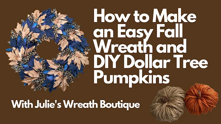 How to Make a Fall Wreath | How to Make Pumpkins |...