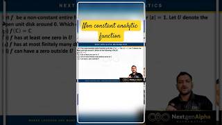 15 sec challenge : Analytic function #csirnet #nextgenalpha #netjrf