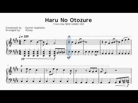 New Game Ost Haru No Otozure Piano Cover