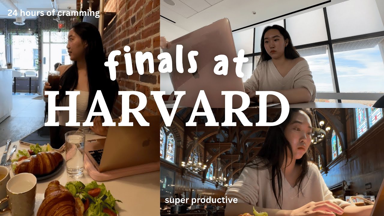 FINALS STUDY VLOG at harvard 📚24 hrs of cramming, 6am mornings, productive last days as a freshman