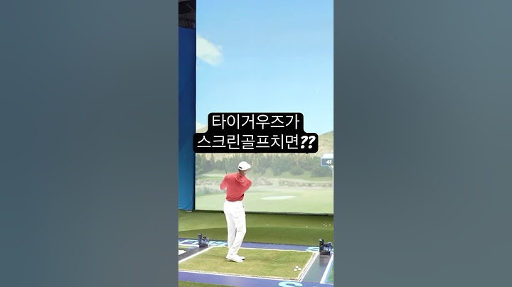 타이거우즈가 스크린골프치면 스코어는??