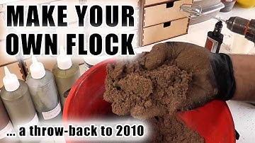 Making your own flock for wargaming terrain (Throw Back Friday)