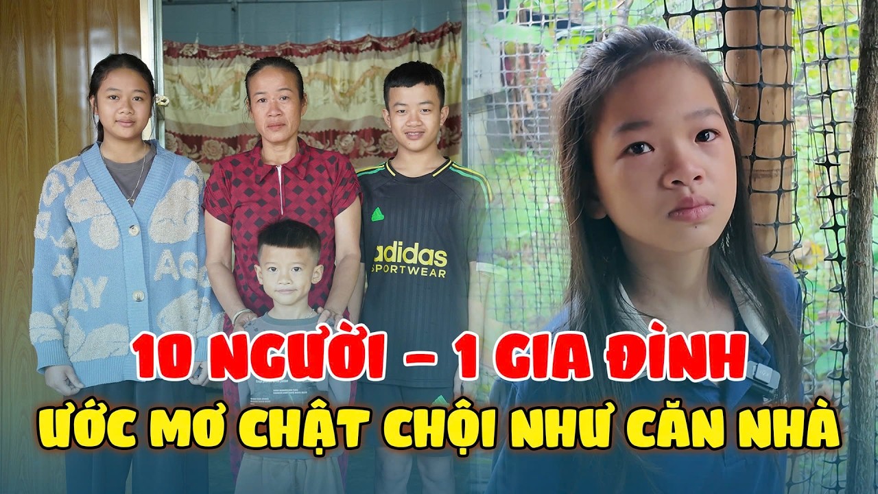 Gia đình nghèo đông con, bữa cơm thiếu trước hụt sau
