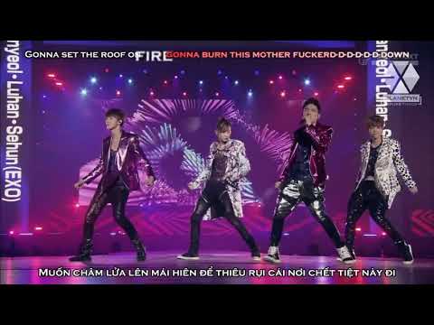 Vietsub Perf SNSD ft EXO    DJ Got Us Fallin' In Love SMTown in Tokyo III