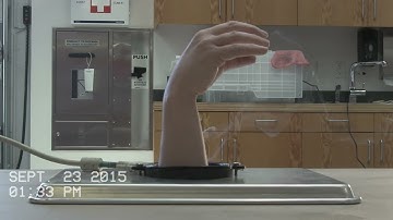 The failed synthetic hand (concept video for the production of Victor Frankenstein)