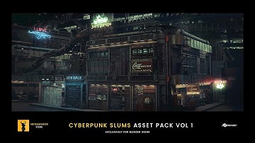 Cyberpunk Slums Asset Pack Vol 1 (Blender Users Only)