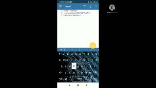How to create calendar using python in pydroid3