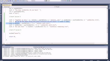 C++ Lesson 6 Pt 2.  Mathematics Demo