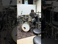 BPM＝200 16th note Bass drum practicing 久しぶりすぎて、、、また練習しよっと！ #drums #drummer #ツーバス #twinpedal