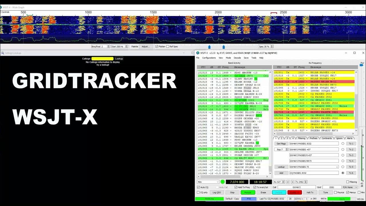 GRIDTRACKER WORKING WITH WITH WSJT X AND THAN LOG IT INTO MY QRZ COM