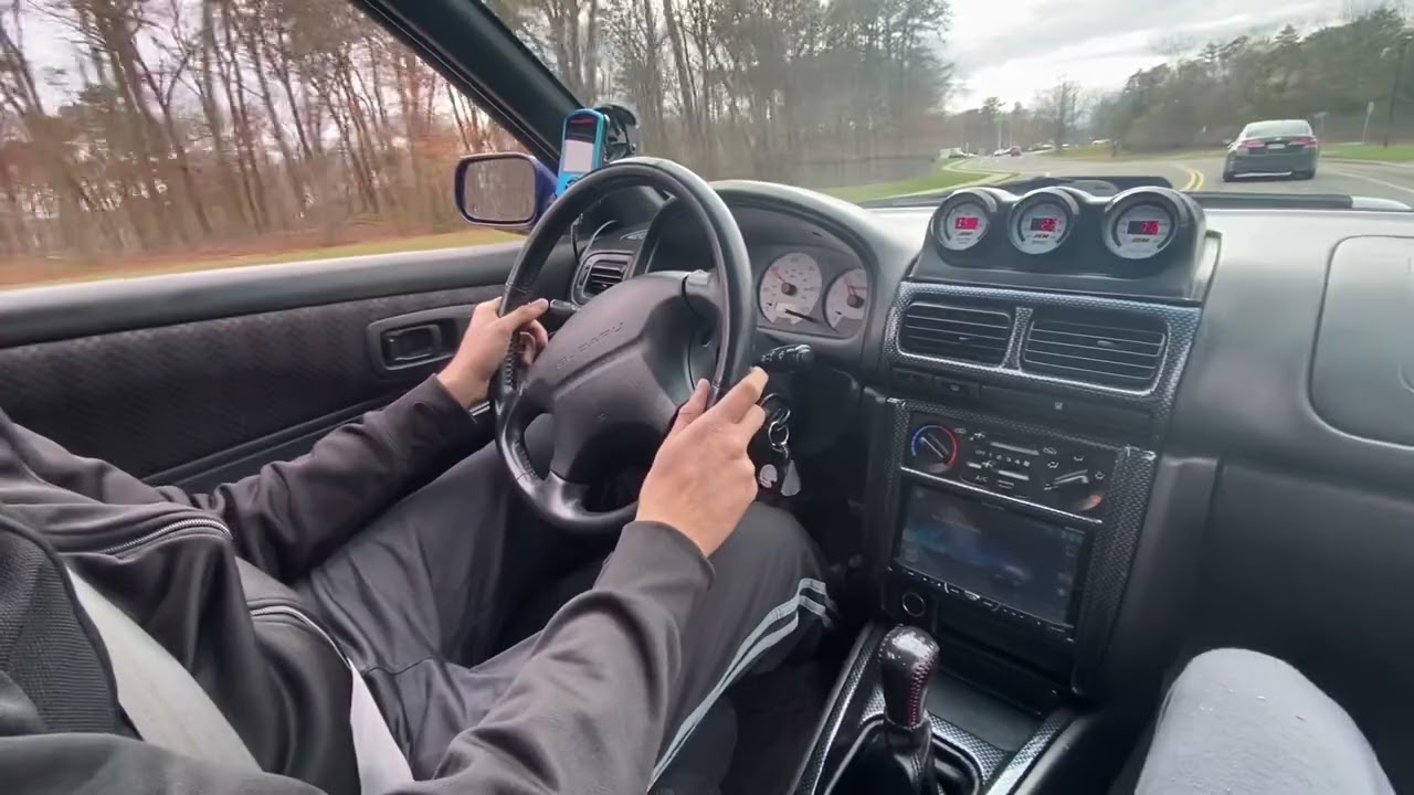 Swapped 01 GC8 Impreza coupe driving
