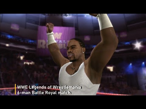 WWE Legends Of Wrestlemania 6 Man Battle Royal Match 