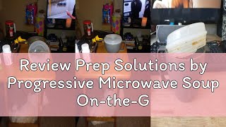 Review Prep Solutions by Progressive Microwave Soup On-the-Go, Gray (PS-91GY) – Leak-Proof, Cool-Tou