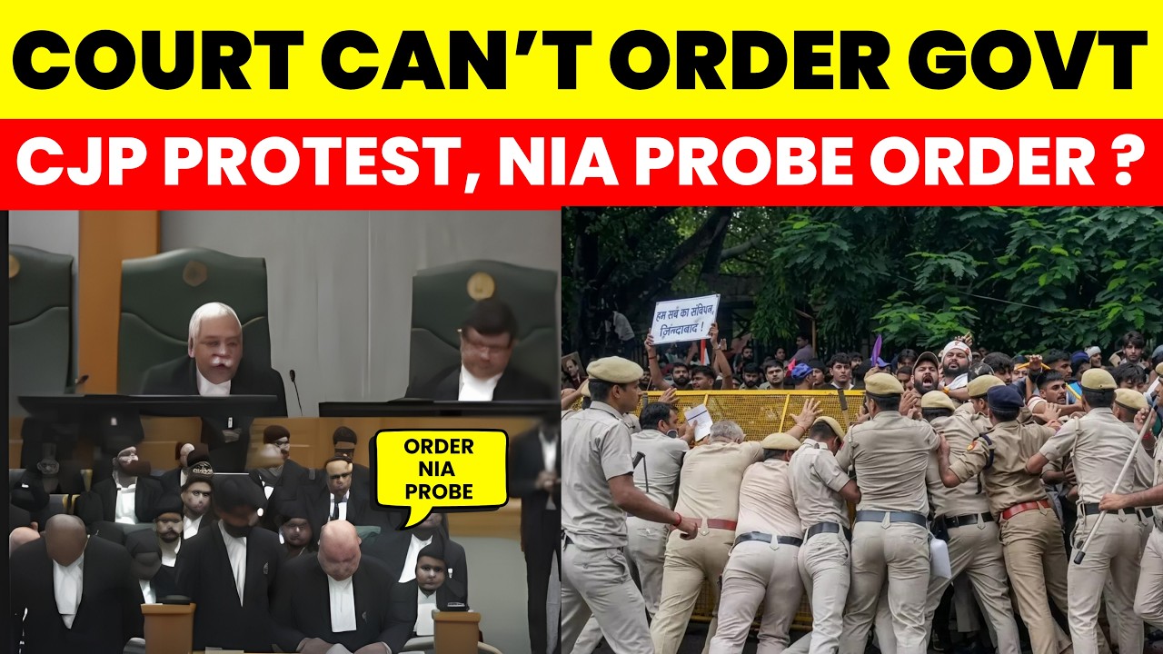 CJP PROTEST: COURT CAN'T ORDER GOVT. ! NIA PROBE DEMANDED FOR JANTAR MANATR PROTEST #cjpprotest