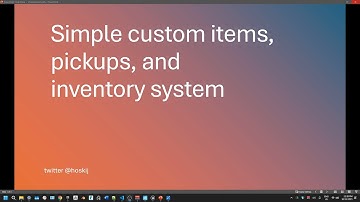 [UEFN] Simple Custom Items, Pickups, and Inventory System in Fortnite