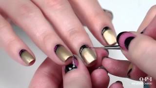 opi nail ruffian mustang tutorial