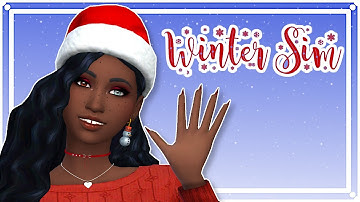 Winter Sim! ❄️🎄 | The Sims 4: Create a Sim