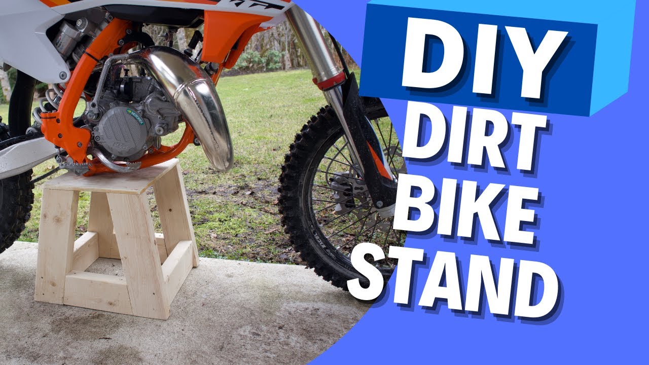 homemade wood dirt bike stand