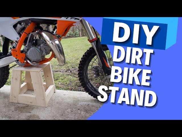 homemade wood dirt bike stand