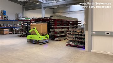Autonomous load and unload system for pallet-sized loads : HuckePack from MartinSystems
