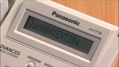 Panasonic KXTA KXTE extension name.mpg