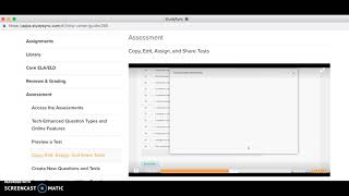 Creating Custom Assessments in StudySync