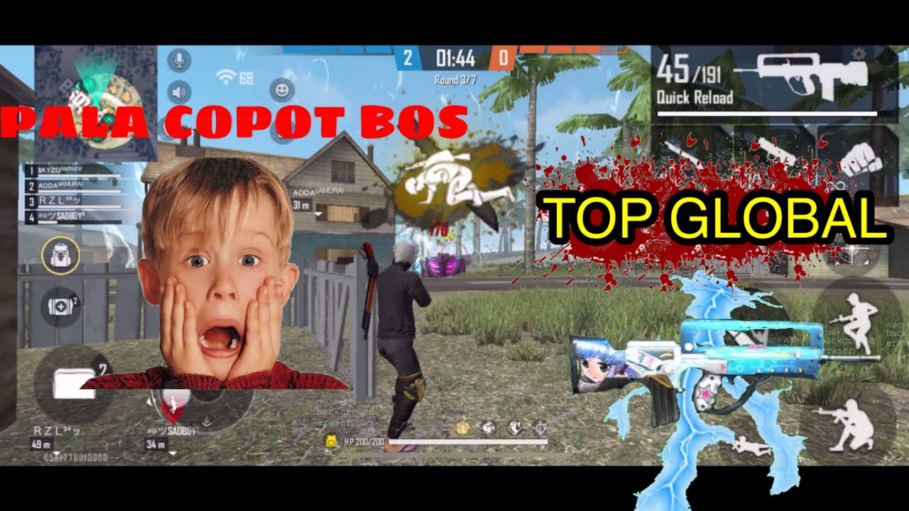 Top Global Famas Indonesia Dan Gameplay Ff Youtube