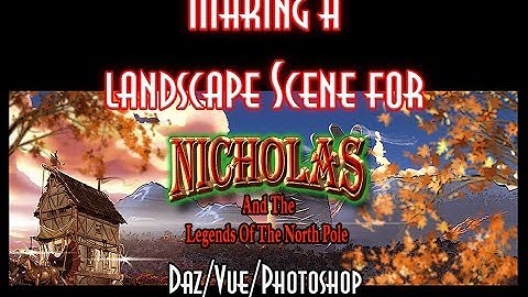 Making Comics using Daz3d/Vue/Photoshop to creat a landscape scene.