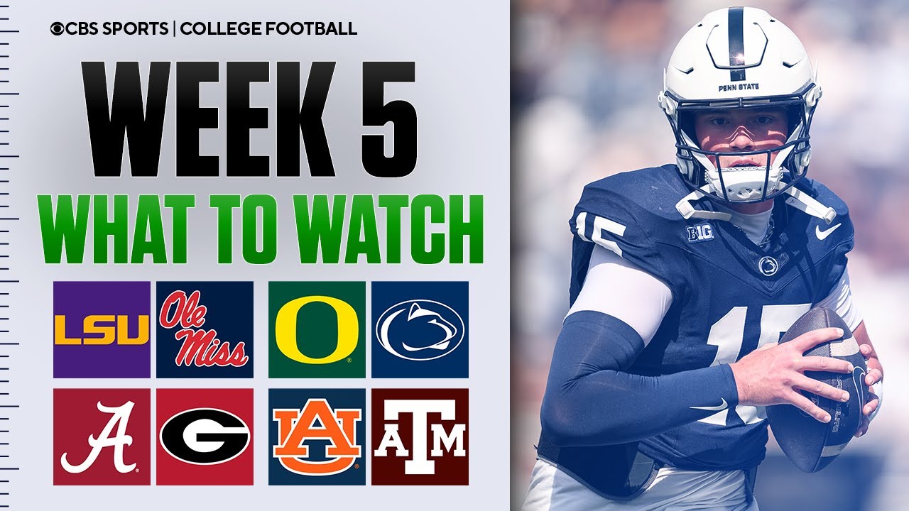 The ULTIMATE College Football Week 5 Viewing Guide | Biggest Games, Matchups & Storylines