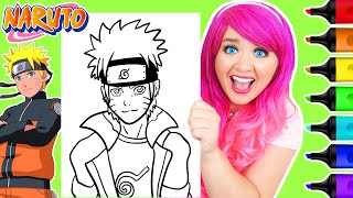 Coloring Naruto Uzumaki Coloring Page | Ohuhu Paint Markers