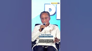 Menteri Pekerjaan Umum @dody hanggodo menjadi panelis dalam acara “Talkshow 1 Tahun Pemerintahan"