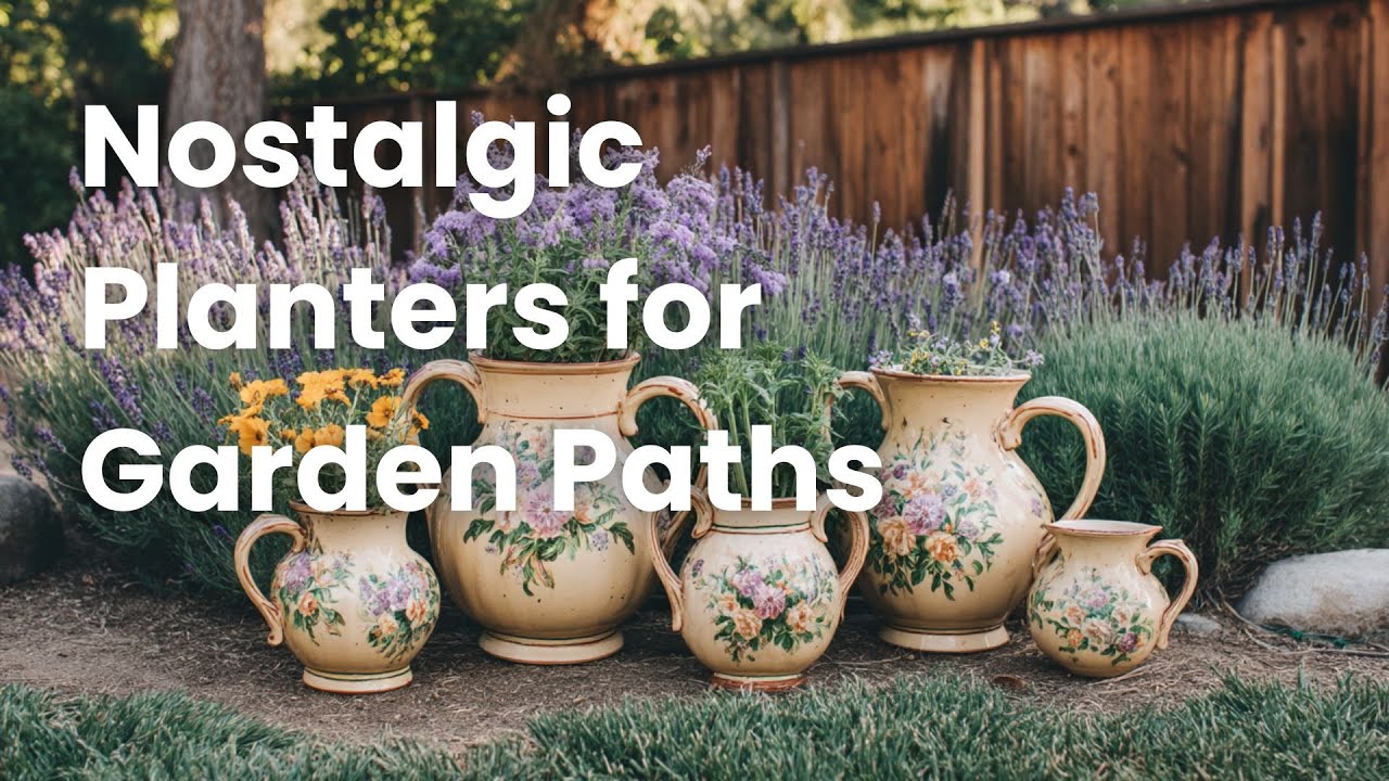 Chipped Jugs & Pitchers | Nostalgic Planters for Garden Paths