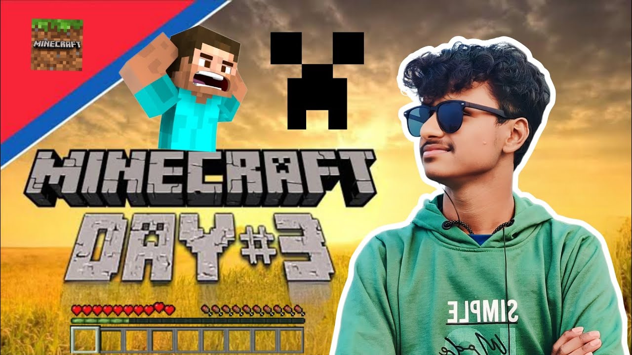 Minecraft day 3 new gameplay video full enjoy watching👀 now - YouTube