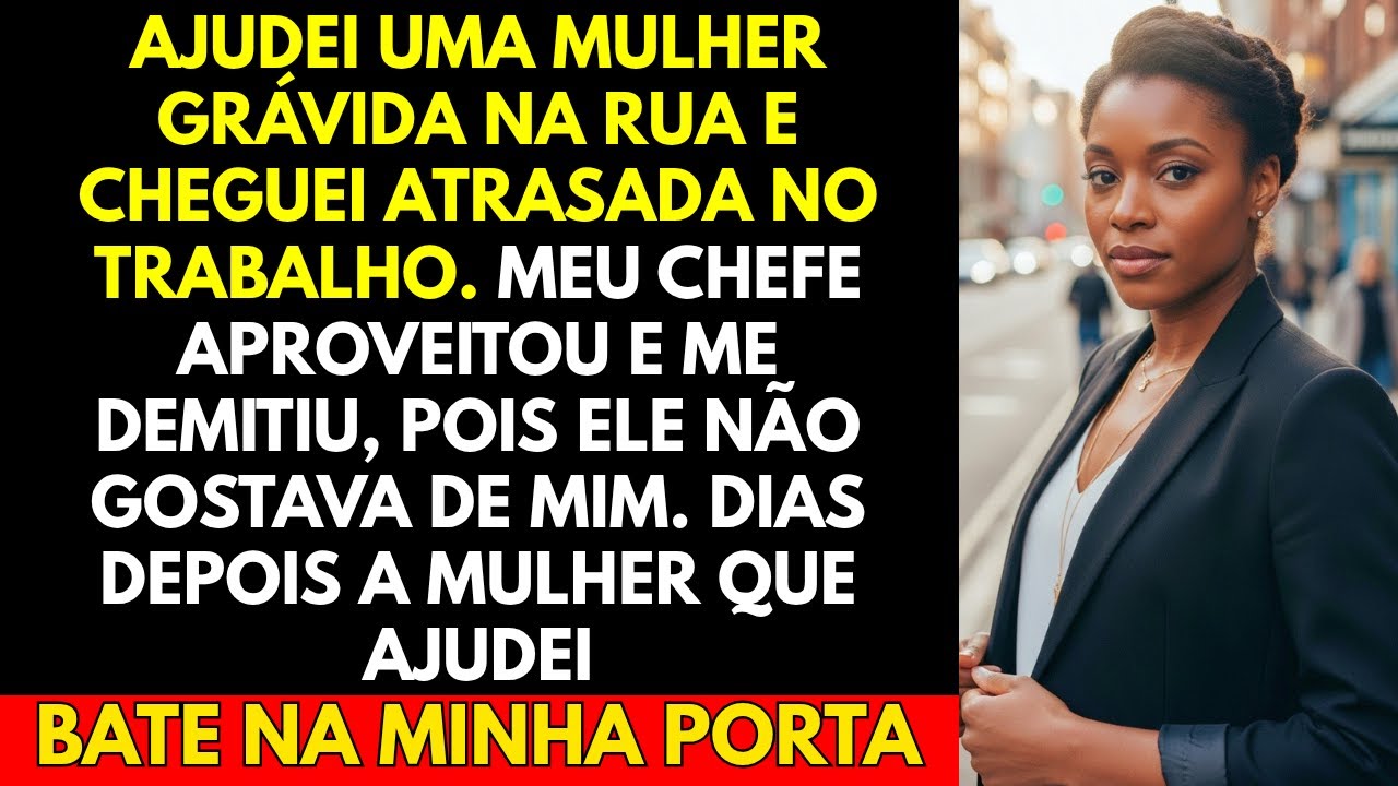 Ajudei Uma Mulher Grávida Na Rua e Cheguei Atrasada No Trabalho  Meu Chefe Aproveitou e Me...