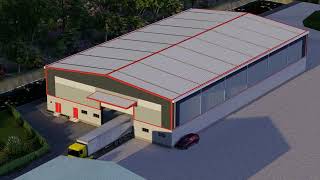 Pre-engineered building (PEB) | Eot crane | warehouse design and visualization