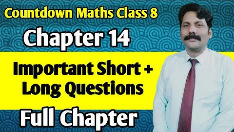 Important SHORT+LONG Questions | Chapter 14 | 8th Class Countdown Mathematics