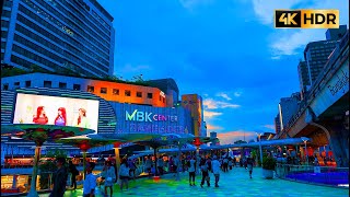 [4K HDR] Night Walk in Bangkok MBK Center to Pratunam Thailand Nov.2023